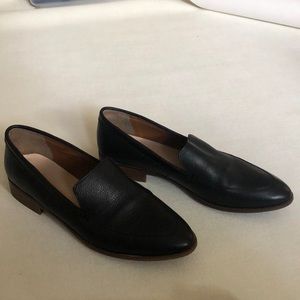 Black, pointed toe, loafers
